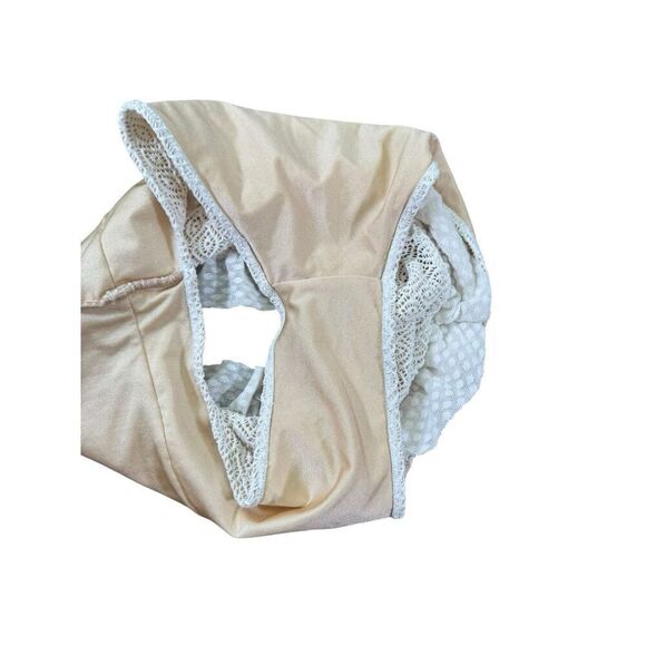 Free People Nightcap Flirtini High Waist White Lace Bikini Bottom Sz M - Picture 6 of 6